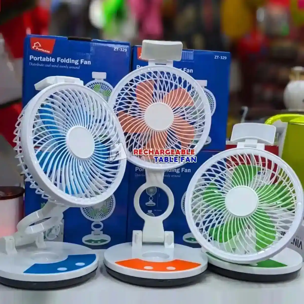 ZT 329 Model Rechargble folding Table Fan