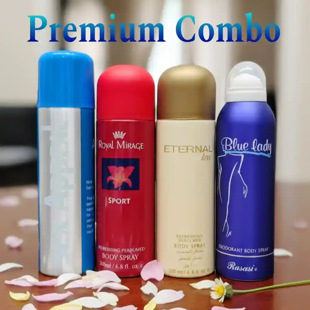 200 ML Hot Ice Band 4 pcs Body Spay Combo